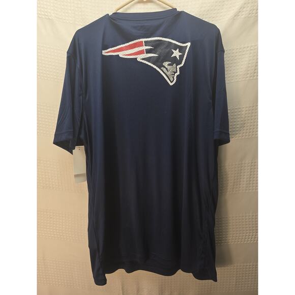 Dri Fit NFL New England Patriots Mens Size XL Navy Blue Graphic T-Shirt 6556 - Picture 6 of 7